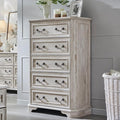 T4TREAM Farmhouse 5 Drawers Dresser by T4TREAMFurniture