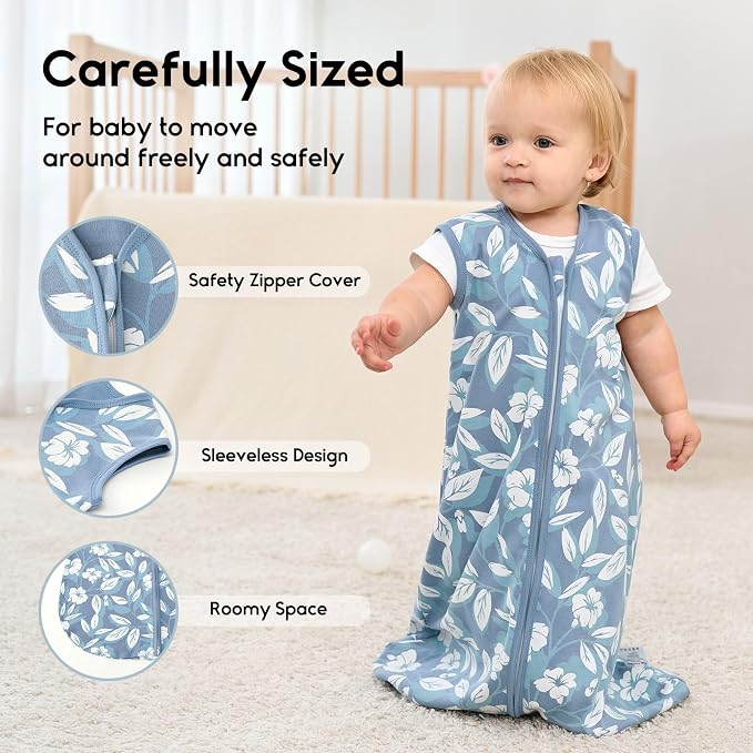 Yoofoss Baby Sleep Sack 18-24 Months 0.5 Tog Wearable Blanket - Image 3