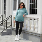 GINKANA Maternity Hoodie Long Sleeves Shirts Casual Maternity Top Pregnancy - Image 5