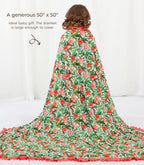 Premium Baby Blanket for Girls, Stretchy Quilt, Soft Crib Bedding for Newborn - Image 5