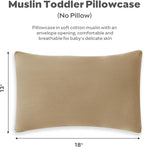 JELLYMONI 2 Pack Muslin Toddler Pillowcase - Image 5