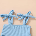 YOUNGER TREE Toddler Girls Two Pieces Swimsuit Color Block Stripe Swimwear - Image 4