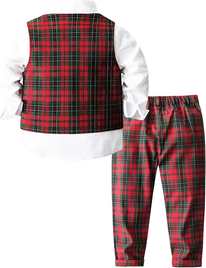 ARTMINE Toddler Boy Clothes Suit Gentleman Wedding Outfits, Formal Dress - Image 2