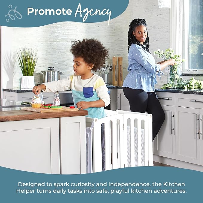 Guidecraft Contemporary Kitchen Helper Toddler Tower - Image 6