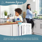 Guidecraft Contemporary Kitchen Helper Toddler Tower - Image 6
