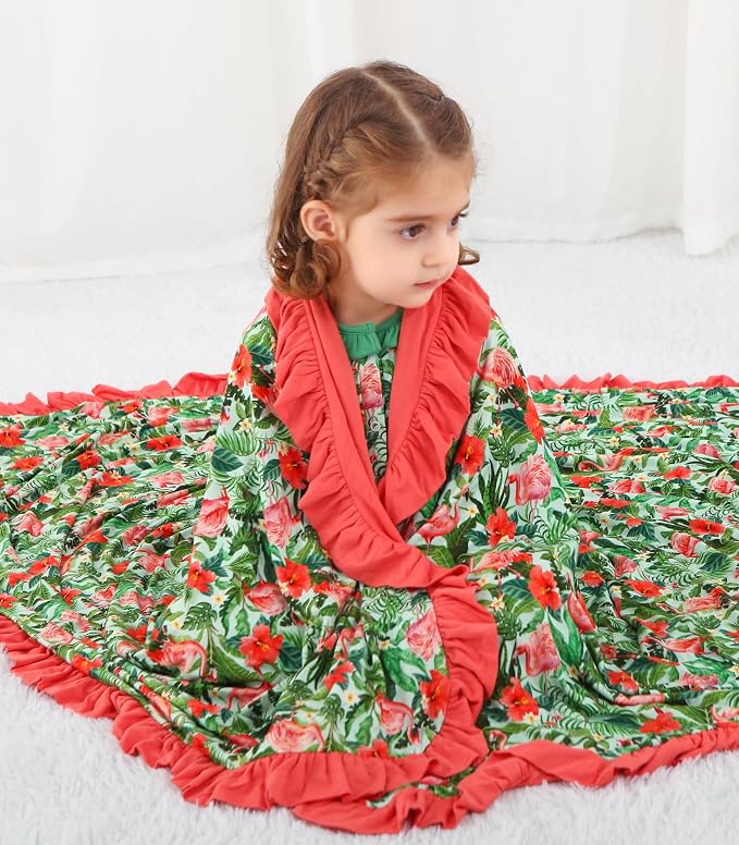 Premium Baby Blanket for Girls, Stretchy Quilt, Soft Crib Bedding for Newborn - Image 6