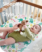 Dinosaur Pack N Play Sheets Fitted, Ultra Soft Mini Crib Sheets - Image 2