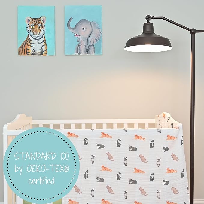 LollyBanks Swaddle Blanket for Boys and Girls, 100% Cotton Muslin Swaddle - Image 6