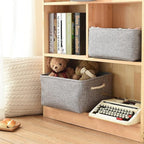 Storage Basket Fabric Sturdy Canvas Storage Bins Organizer - Image 3