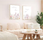 KADEYEE 2 Pcs Wildflower Nursery Wall Art Boho Flower Botanical Sentence Wall - Image 4