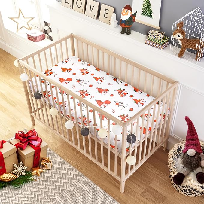 UOMNY Crib Sheet Christmas Fitted Crib Sheets Baby Sheet - Image 6