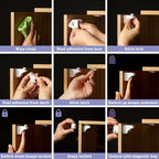 MATANA 20 Pack Magnetic Cabinet Locks Baby Proofing Adhesive Easy Installation - Image 4