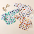 Sleeved Bib, 5 Pack, Waterproof Shirt Bibs - Image 5