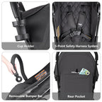 Beberoad Love R2 Small Travel Stroller Compact Strollers Foldable Lightweight - Image 4