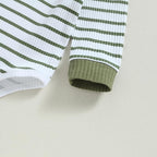 Newborn Baby Boy Girl Clothes Ribbed Knitted Long Sleeve Romper Pants Solid - Image 4