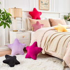 Yellow Star Throw Pillow, Soft 14.9" Star Shaped Decorative Throw Pillow - Image 5