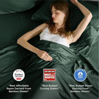 Bedsure Full Size Bed Sheets, Cooling Sheets, Rayon Derived from Bamboo - Image 2