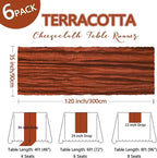 6 Pack Fall Table Runner Terracotta Cheesecloth 10Ft Gauze Burnt Orange Cheese - Image 2