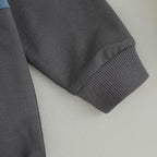Toddler Baby Boy Fall Clothes Waffle Contrast Color Sweatshirt Pants Sets - Image 6