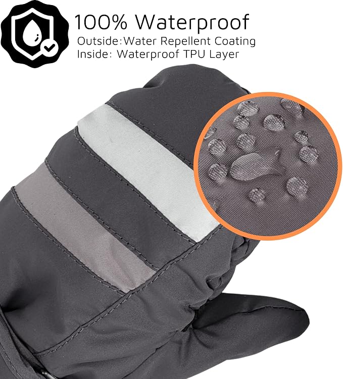 F Flammi Toddler Kids Snow Mittens - Image 4