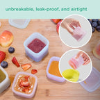 Olababy Clear Sense Silicone Storage Containers 4pk - Image 2