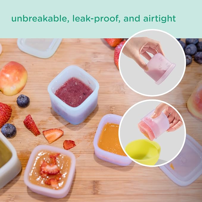 Olababy Clear Sense Silicone Storage Containers 4pk - Image 2