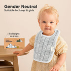KeaBabies 8-Pack Organic Baby Bibs - Image 9