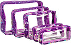 TSA Approved 5-Piece Diaper Bag Organizer Pouch Set Clear Waterproof TPU Kids by Remobia+Hicol