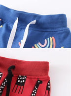 HUAER& Baby Boy's Jogger Pants Dinosaur Car Animal Print Drawstring Elastic - Image 4