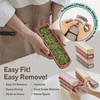 Silicone Freezer Trays with Lid, 1.7oz 4 Section - Image 5
