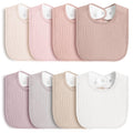 8-Pack Baby Muslin Bibs, Soft Cotton Drool Bibs by MairMore