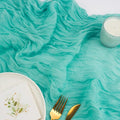 FEXIA Sky Blue Table Runner 35x120 Inches by FEXIA