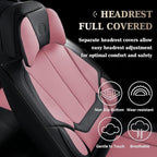 Coverado Universal Seat Covers Front, Waterproof Nappa Leather Car Seat Covers - Image 5