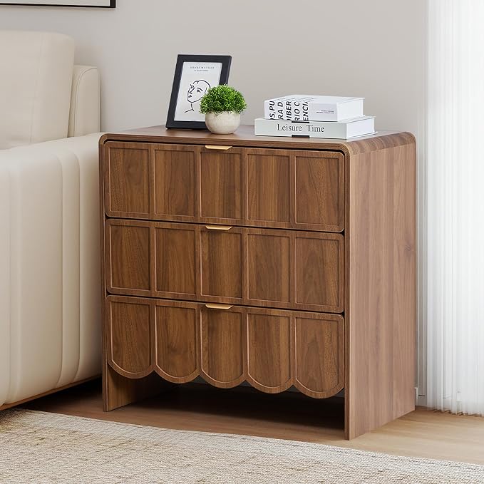 3 Drawer Dresser for Bedroom Set of 2, Modern Closet Chest of Drawers - Image 9