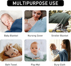 Muslin Swaddle Blankets for Baby Girls and Boys, 4 Pack Breathable and - Image 6