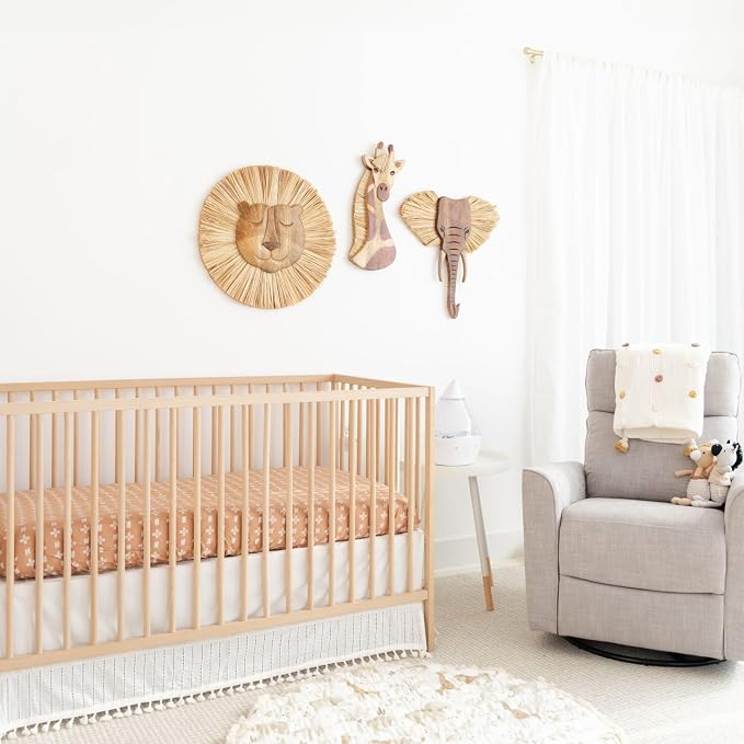 Crane Baby Handmade Wooden Safari Wall Decor, Wood Animal Wall Art - Image 3