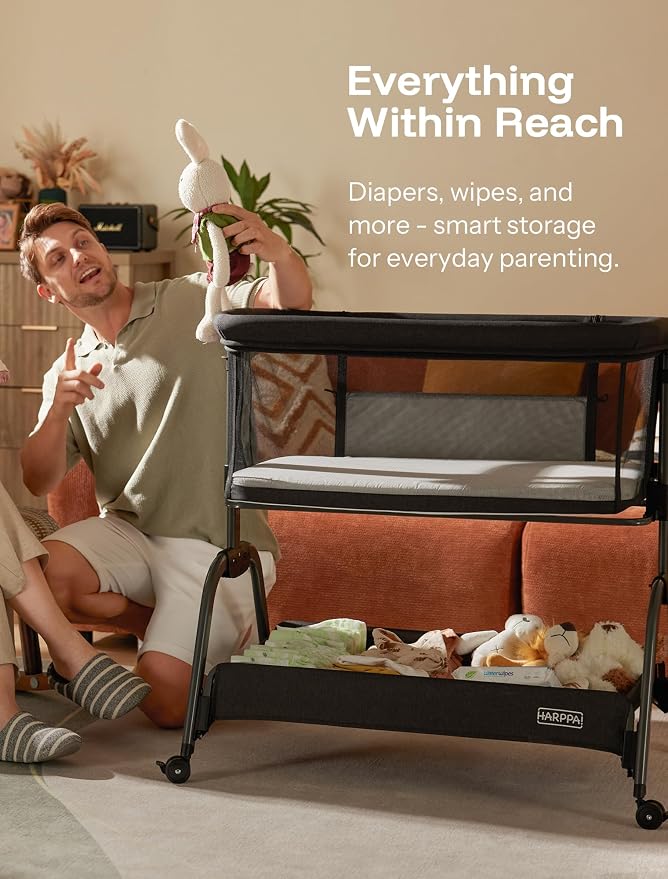 HARPPA Cuddly Bassinet, 2 in 1 Baby Bassinet - Image 4