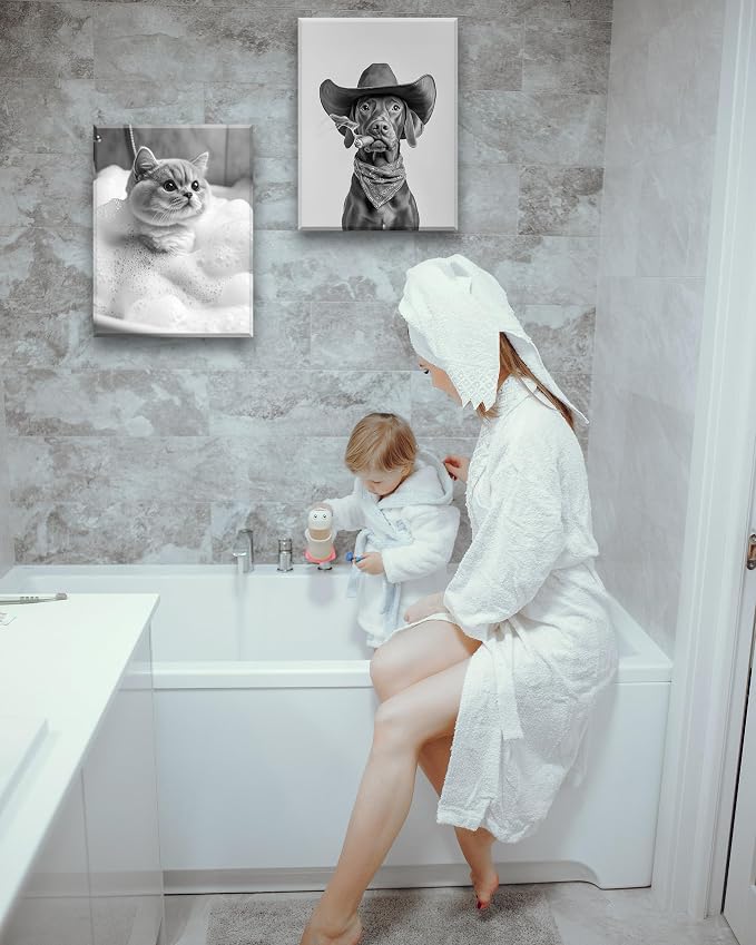 KensTro Funny Bathroom Wall Art Decor, Wall Decor - Image 4