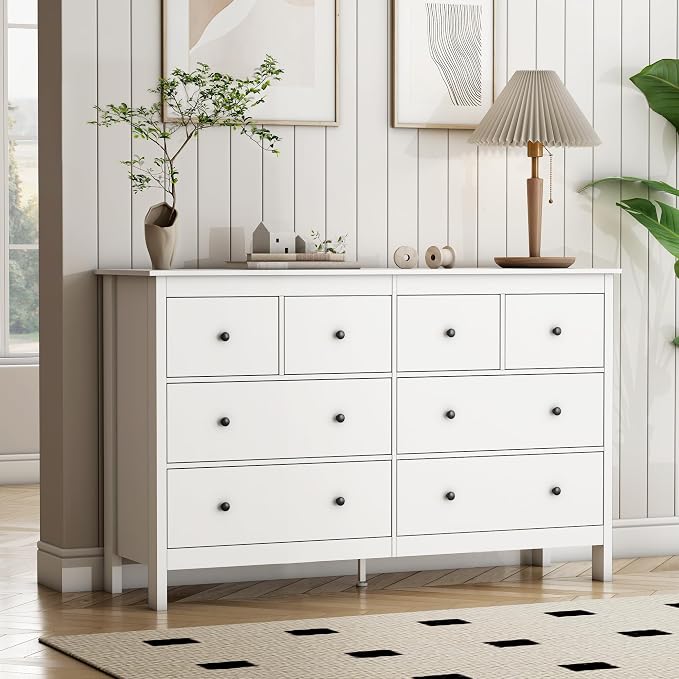 wanan 8 Drawer Dresser, 8 Drawer Wide Dressers - Image 4