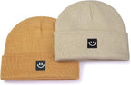 MaxNova 2 Pack Baby Beanie Fleece Lined Knit Toddler Hat - Image 2