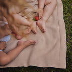 Knitted Organic Cotton Baby Blanket- Swaddle Blanket - Image 2