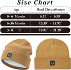 MaxNova 2 Pack Baby Beanie Fleece Lined Knit Toddler Hat - Image 7