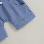 Rtnnsbbfcm Newborn Baby Boy Summer Clothes Short Sleeve Color Block Front - Image 6