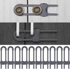 Jetec 10 Pieces Cabinet Locks for Babies, U-Shaped Proofing Drawers Safety by Jetec