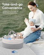 Maliton Cotton Rope Diaper Caddy Organizer - Image 5