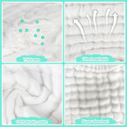Accmor Muslin Baby Drool Bibs 6 Pack Baby Bandana Drool Bibs Soft Cotton Baby - Image 2