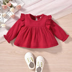 HINTINA Infant Baby Girl Long Sleeve Fall Winter Outfits - Image 5