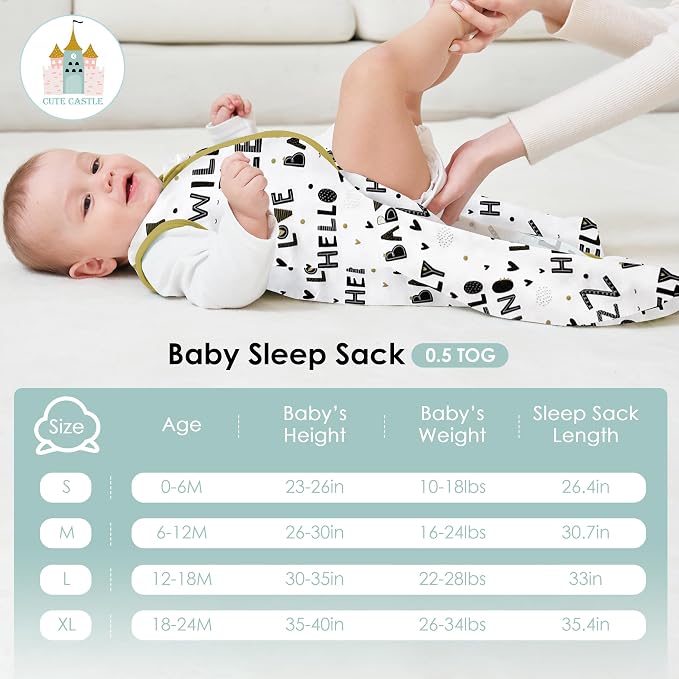 Cute Castle Baby Sleep Sack 0-6 Months - Image 4