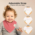 KeaBabies 8-Pack Organic Baby Bandana Bibs - Image 3
