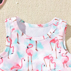 Aalizzwell Toddler Baby Girl Bathing Suit Two Piece Swimsuit Bikini Beach Wear - Image 4